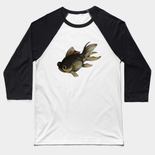 Black Moor Goldfish with Golden Belly Baseball T-Shirt